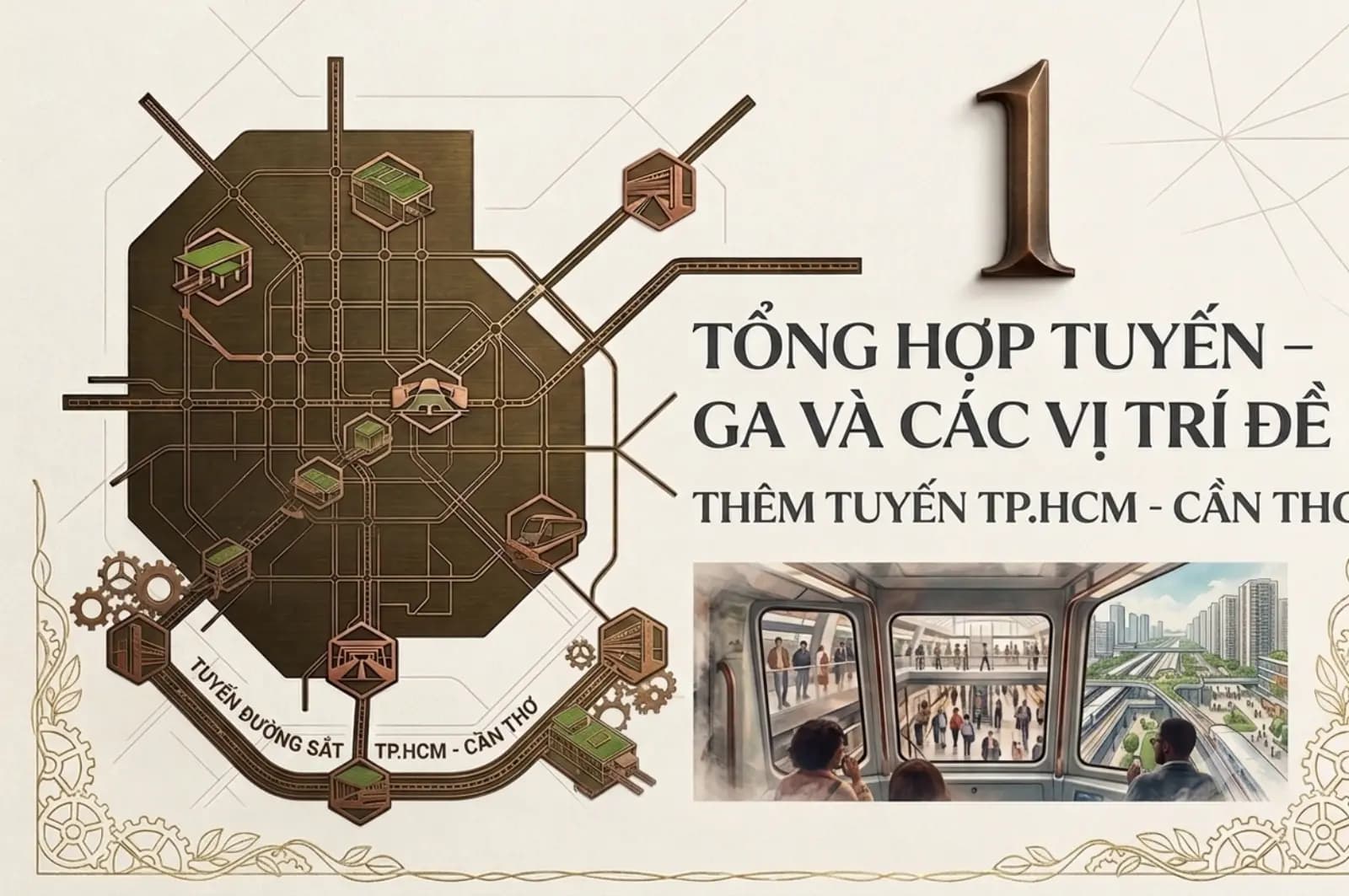 Đề xuất đột phá: 28 đô thị nén hiện đại dọc tuyến đường sắt TP.HCM - Cần Thơ mới sẽ nâng tầm hạ tầng miền Tây! 🌟